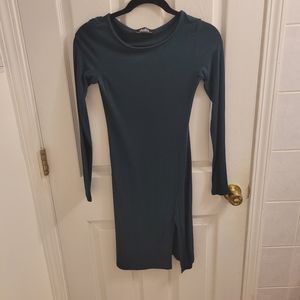 Lulus Green sleeved-bodycon dress